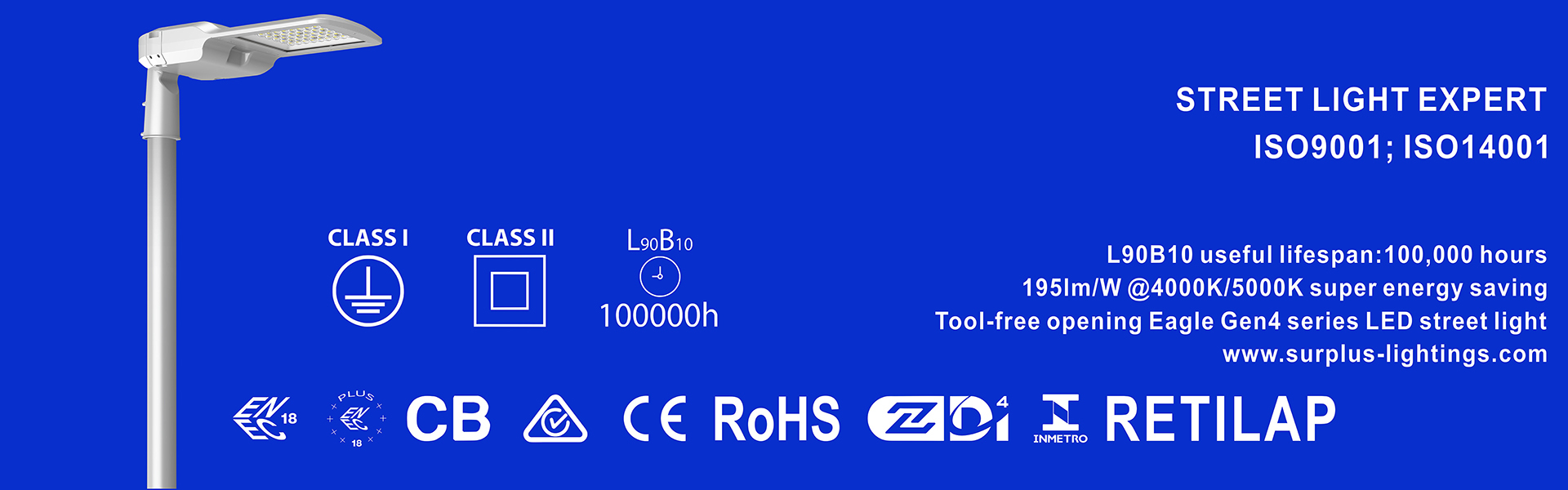 calidad La luz de las calles de las ciudades de la región de la Unión Europea (UE) no se puede utilizar para Fábrica