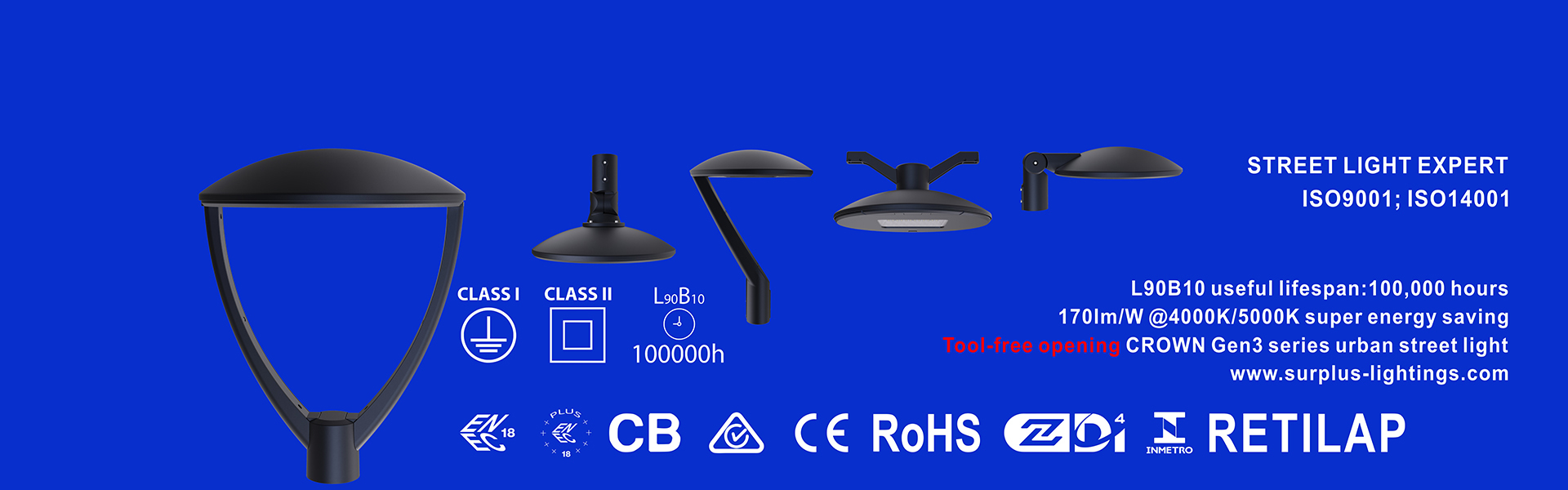calidad La luz de las calles de las ciudades de la región de la Unión Europea (UE) no se puede utilizar para Fábrica