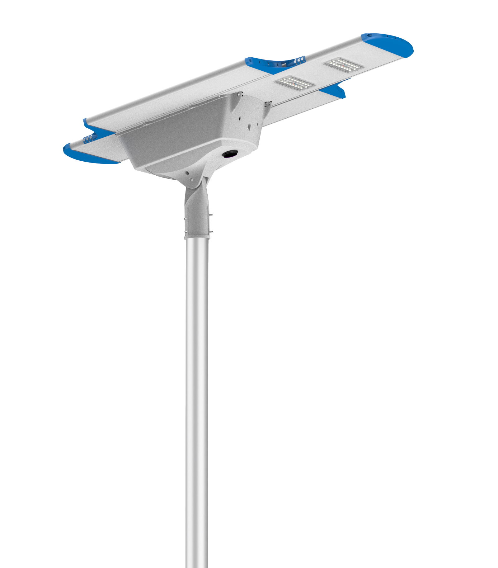 210 lm/W 120W IP66 Integrated Intelligent Solar LED Street Light TUV CB CE SAA Approved Solar Lighting All in one solar LED street light solar powered LED street light